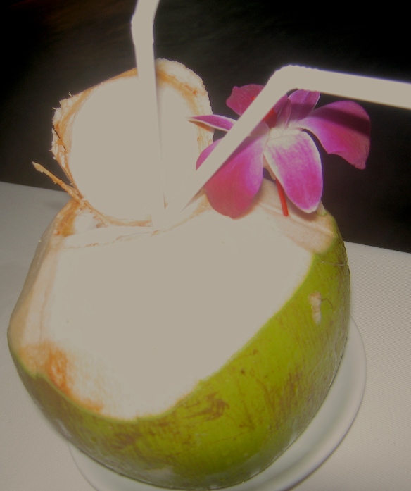 Coconut water - nothing tastes fresher